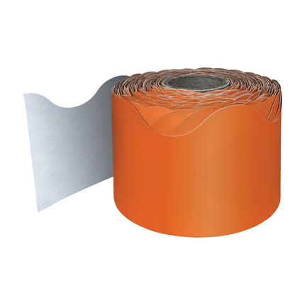Orange Rolled Scalloped Border