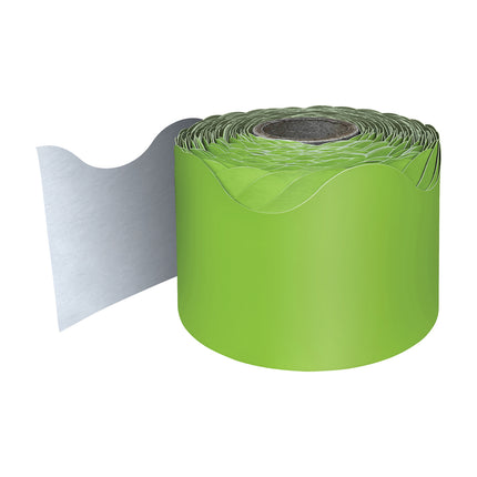 Lime Rolled Scalloped Border
