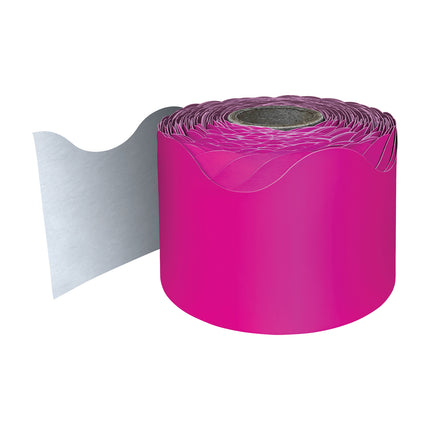 Hot Pink Rolled Scalloped Border