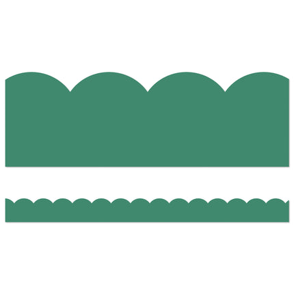 Grow Together Jade Green Scalloped Borders