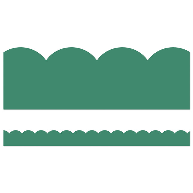Grow Together Jade Green Scalloped Borders