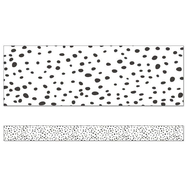 We Belong Black Dots Straight Borders