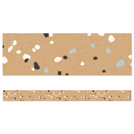 We Belong Speckled Kraft Paper Straight Borders