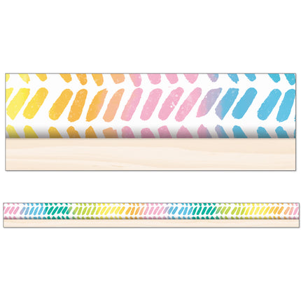 Creatively Inspired Watercolor Chevron Straight Borders