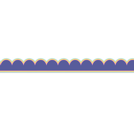 Pop Of Purple Scalloped Border We Stick Together