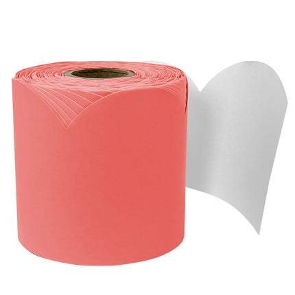 Salmon Rolled Scalloped Borders