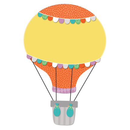 Up and Away Hot Air Balloons Cut-Outs, Pack of 36