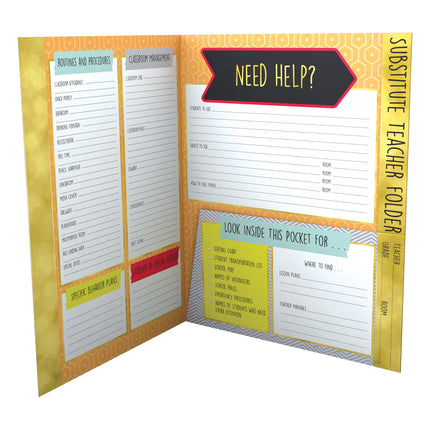 Aim High Substitute Teacher Folder
