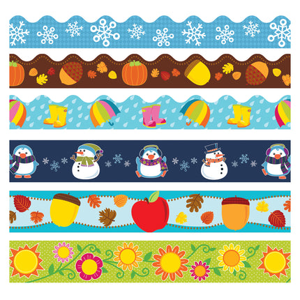 Seasonal Border Set, 6 Assorted Packs
