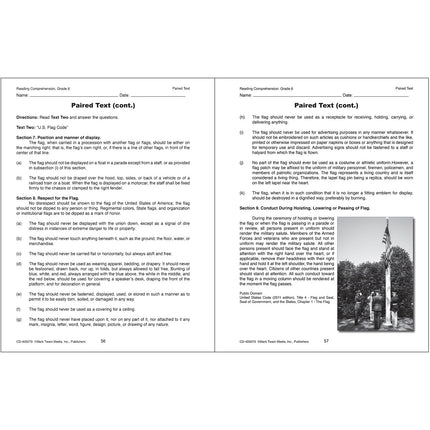 Reading Comprehension, Grade 6