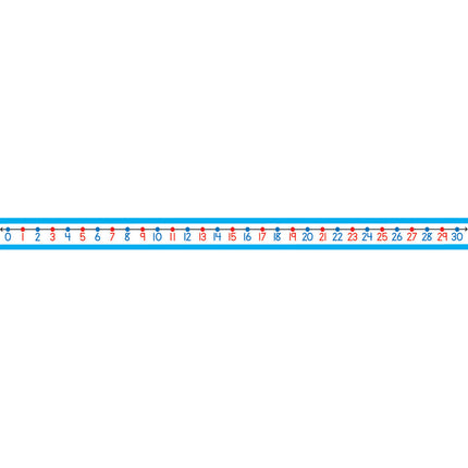 Student Number Lines Desk Tape, Grade K-3, Pack of 30