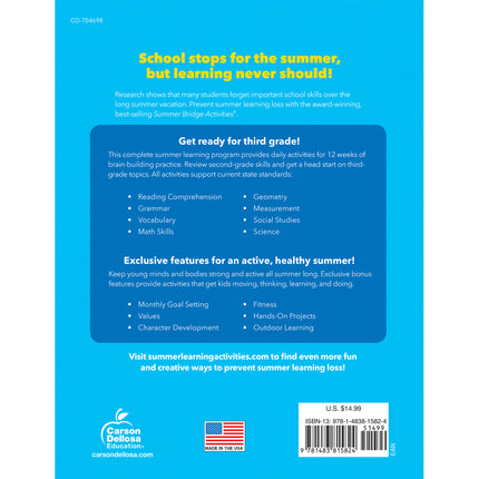 Summer Bridge Activities® Workbook, Grade 2-3, Paperback