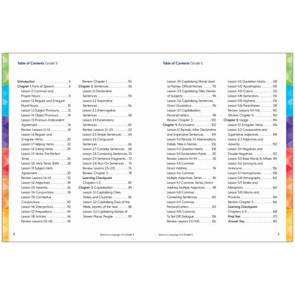 Spectrum Language Arts Workbook, Grade 5