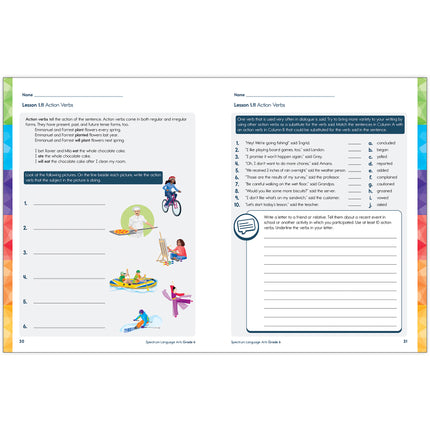 Spectrum Language Arts Workbook, Grade 6