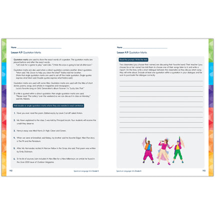 Spectrum Language Arts Workbook, Grade 8