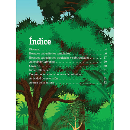 Animales del bosque caducifolio Hardcover