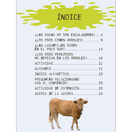 ¡Las vacas no viven en los árboles!
