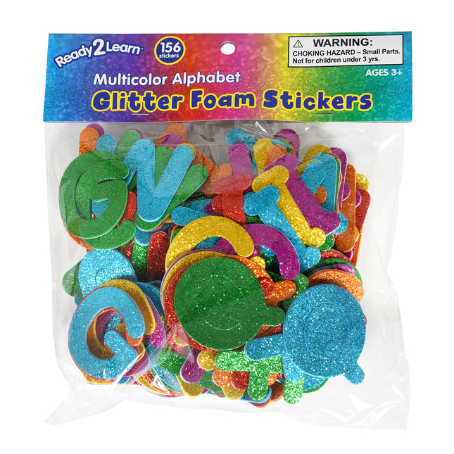 Glitter Foam Sticker Alphabet Multi