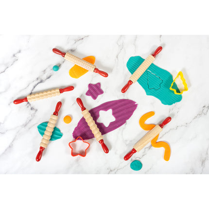 Mini Textured Wooden Rolling Pins