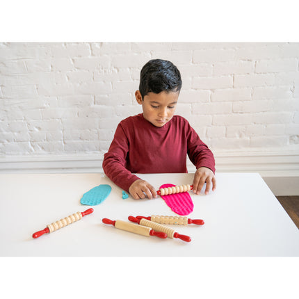 Mini Textured Wooden Rolling Pins
