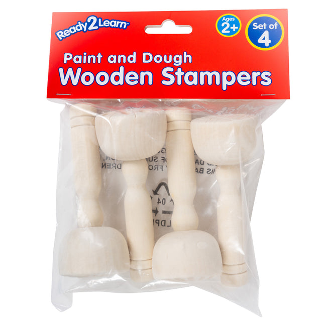 Wooden Dough Stampers Set Of 4