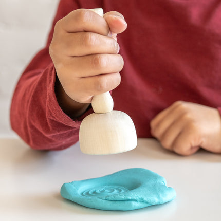 Wooden Dough Stampers Set Of 4