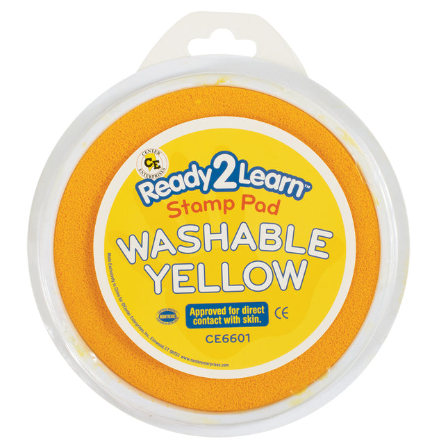 Jumbo Circular Washable Stamp Pad - Yellow