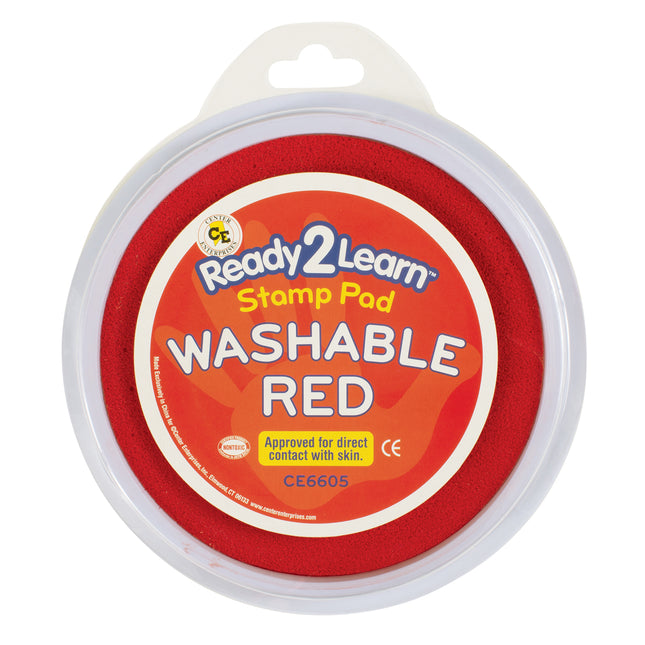 Jumbo Circular Washable Stamp Pad - Red