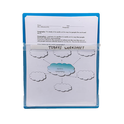 Magnetic Pockets, 9.5"W x 11.75"H, 4 Assorted Colors Per Pack