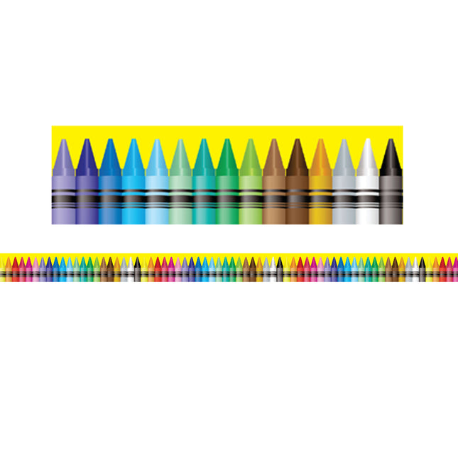Crayons Magnetic Straight Border