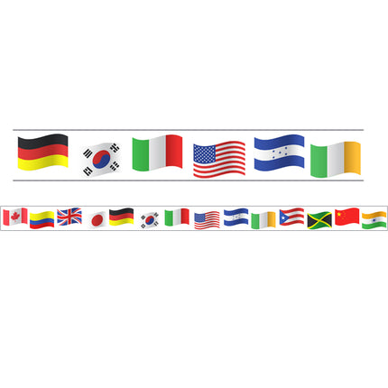 World Flags Magnetic Straight Border