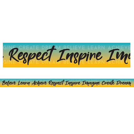 Motivational Words Magnetic Straight Border