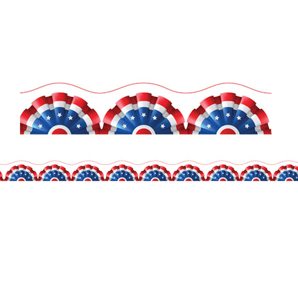 Patriotic Magnetic Scallop Border