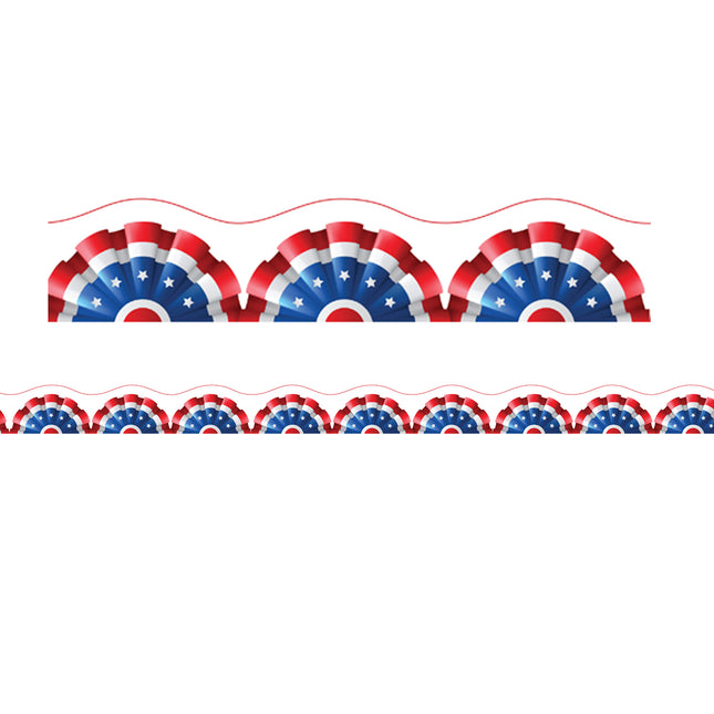 Patriotic Magnetic Scallop Border