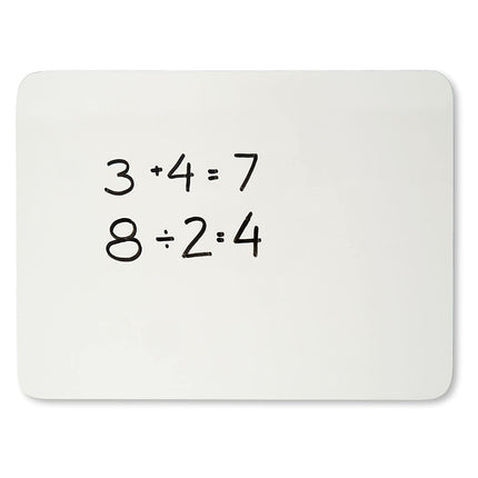 Dry Erase Board, Two Sided, Lined/Plain, 9" x 12"