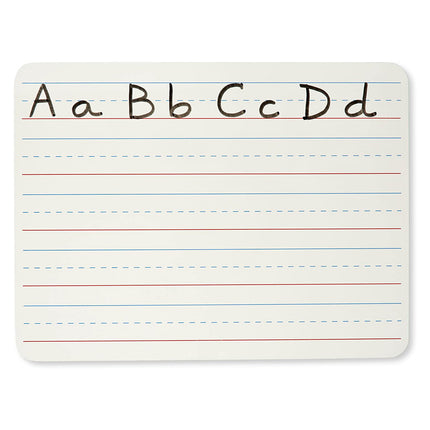 Dry Erase Board, Two Sided, Lined/Plain, 9" x 12"