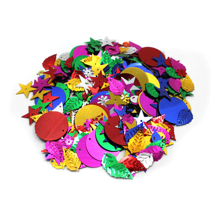 Glittering Sequins with Spangles, 4 Ounce Bag