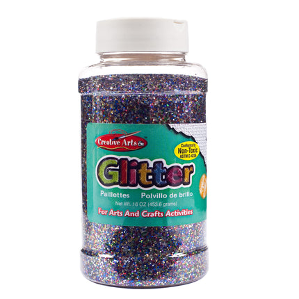 Glitter, 16 oz. Bottle, Multi-Color