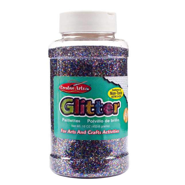 Glitter, 16 oz. Bottle, Multi-Color