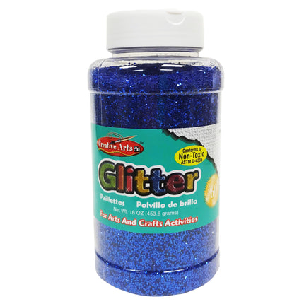 Glitter, 16 oz. Bottle, Blue