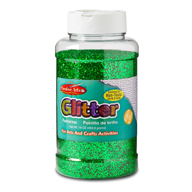 Glitter, 16 oz. Bottle, Green