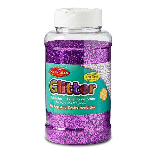 Glitter, 16 oz. Bottle, Purple
