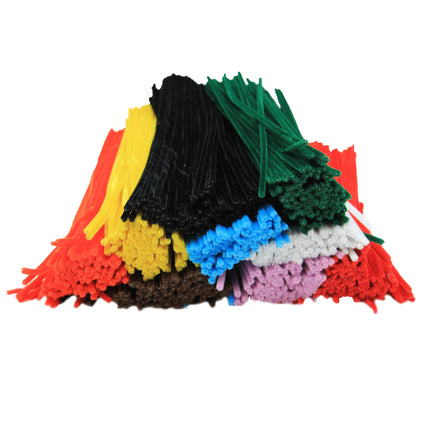 Chenille Stems, Assorted Colors, Pack of 1000