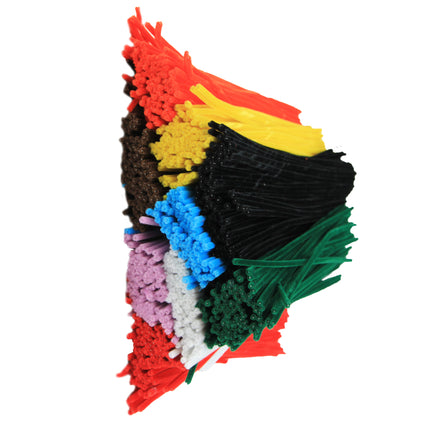 Chenille Stems, Assorted Colors, Pack of 1000