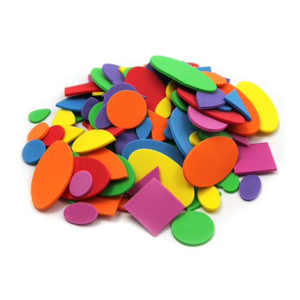 Foam Shapes, Assorted Colors, 264 Pieces/Bag