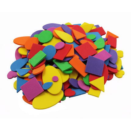 Foam Shapes, Assorted Colors, 720 Pieces/Bag