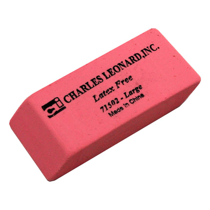 Pink Wedge Erasers, Large, Box of 12