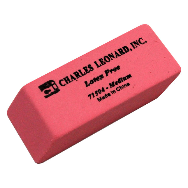 Pink Wedge Erasers, Medium, Box of 24