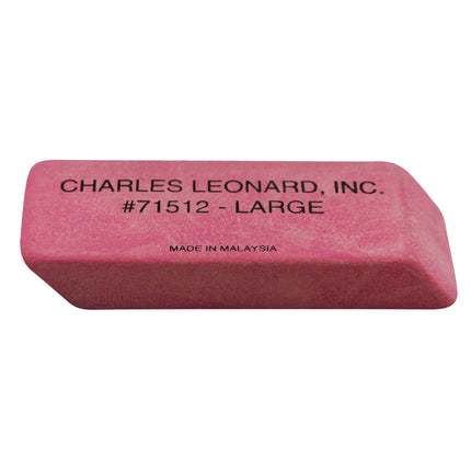 Pink Wedge Erasers, Large, Box of 12