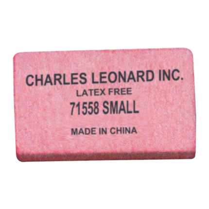 Eraser, Synthetic, Latex Free, Block Shape, Small, Pink, Box of 80